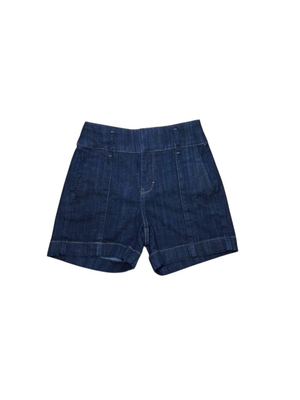 WHBM Extra High-Rise Everyday Soft Denim Shorts 00P Petite Dark Blue